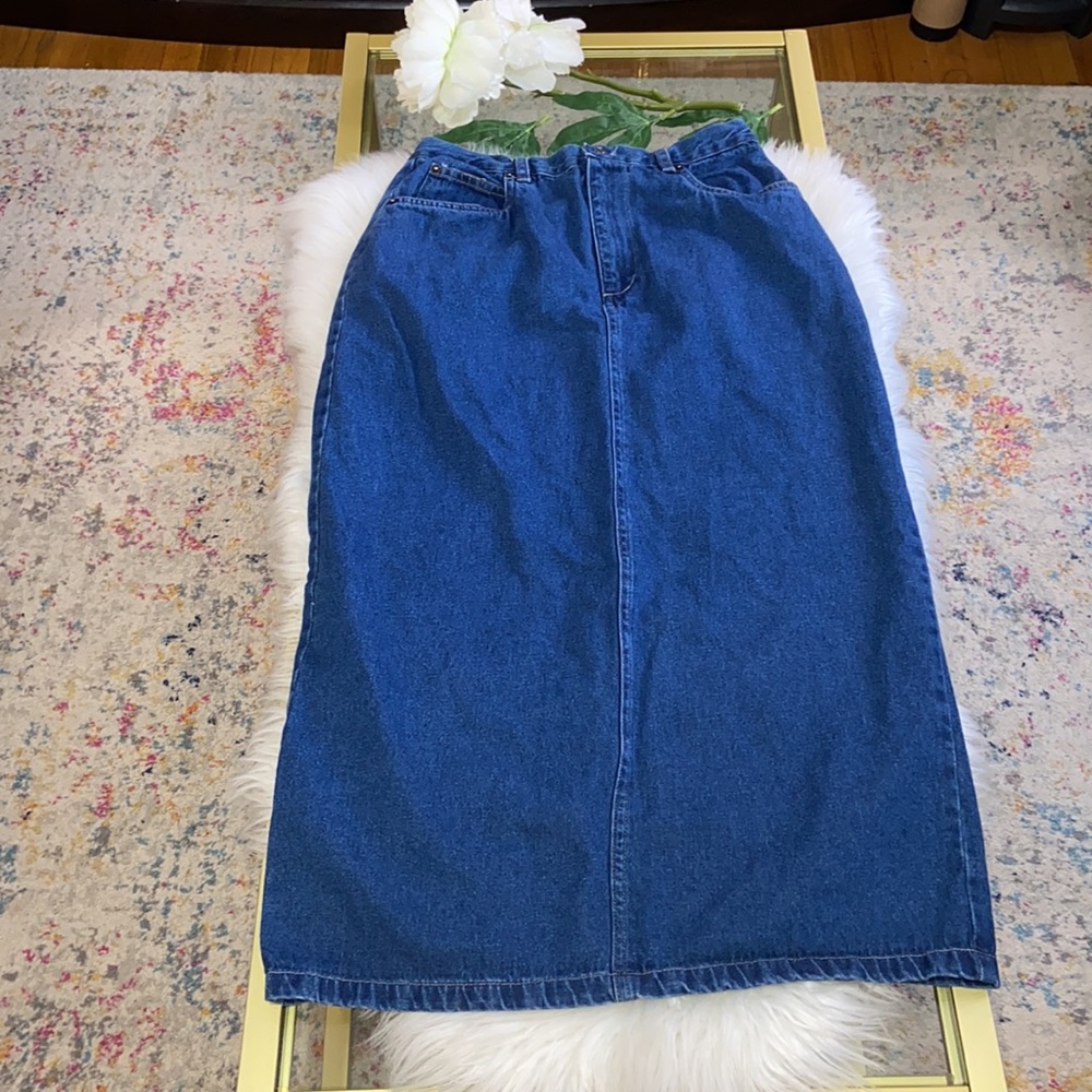 PREMIER Midi Denim Skirt Size 12 Runs Smaller